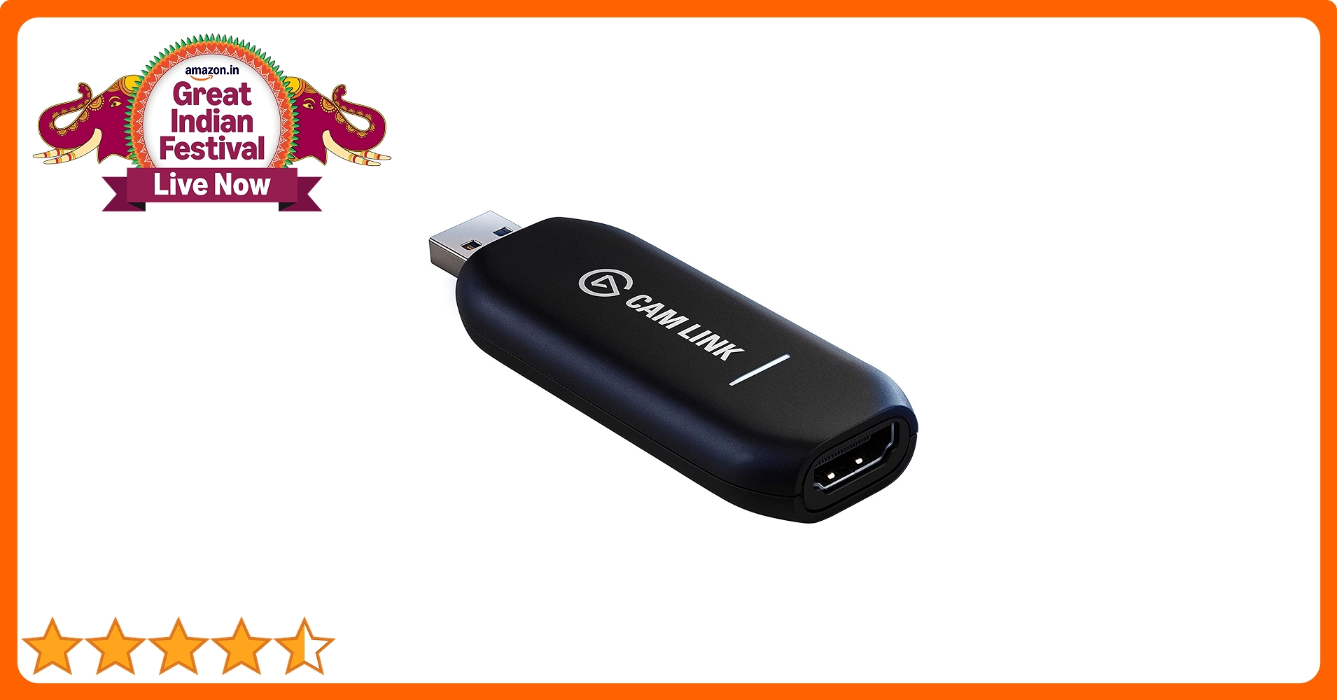 エルガト カムリンク（Elgato CAM LINK） Elgato Cam Link - Broadcast live and record via DSLR